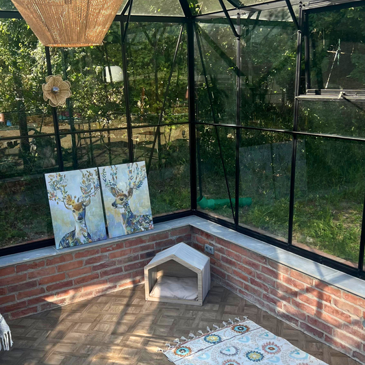 Bauanleitung Glashaus deluxe- Unterbau und Extras