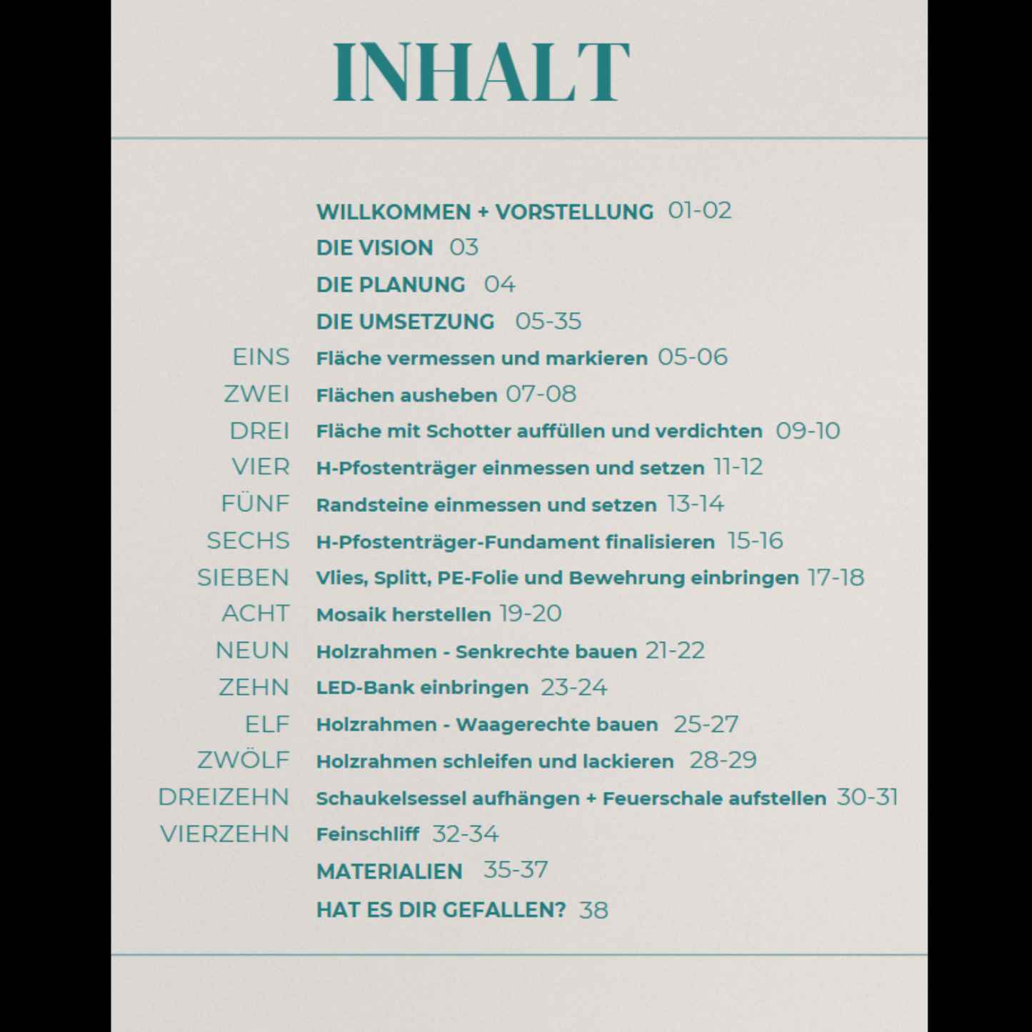 Bauanleitung Gartenschaukelsessel