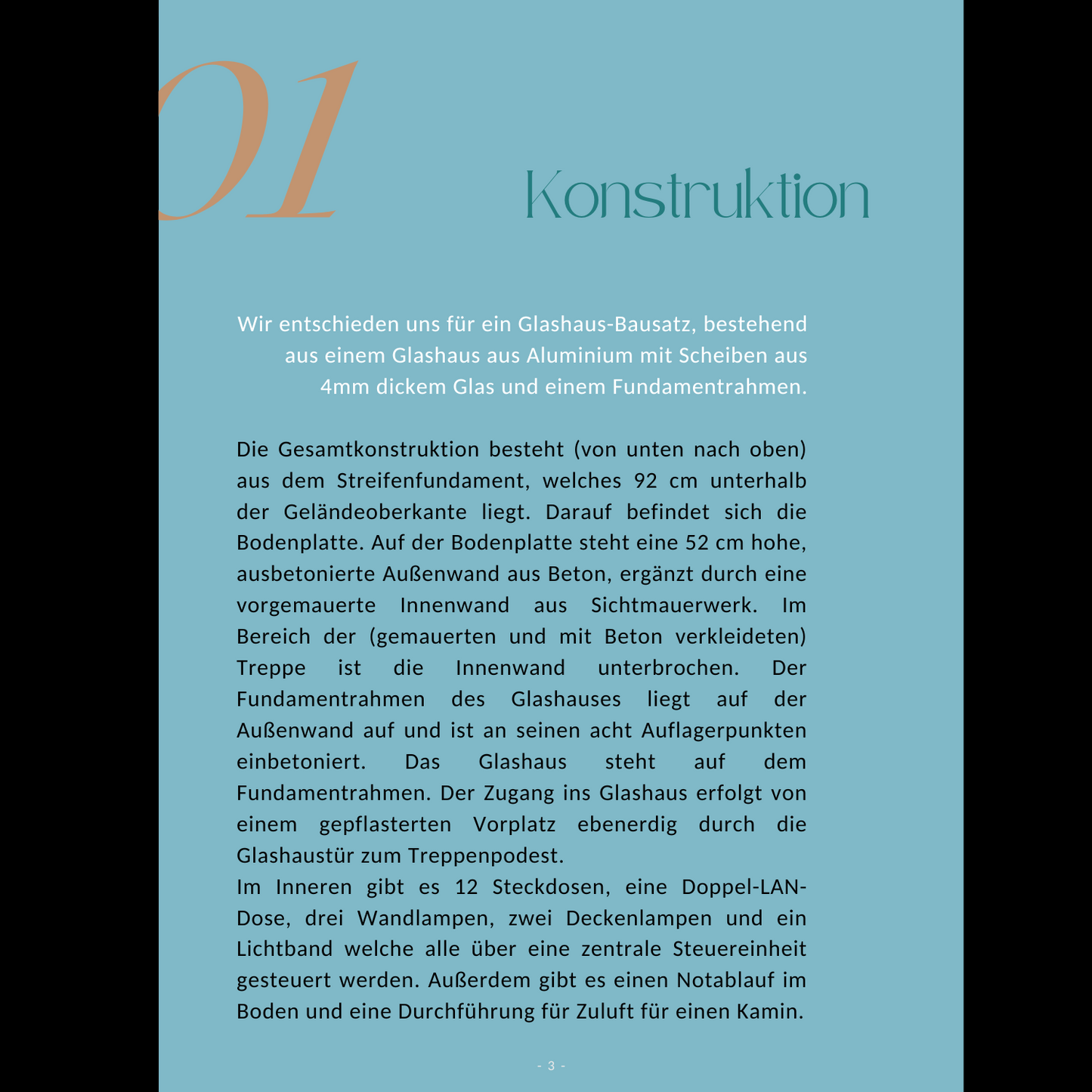 Bauanleitung Glashaus deluxe- Unterbau und Extras